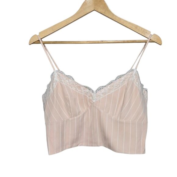 Wayf Pink and White Top - Picture 1 of 5